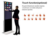 La publicité d'intérieur d'affichage à cristaux liquides de Signage de Digital de kiosque d'écran tactile de Wifi de support de plancher de 55 pouces