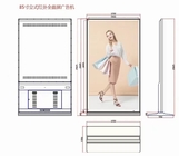 Kiosque de Signage de Digital d'écran tactile de Wifi plancher de 85 pouces tenant le joueur de la publicité d'affichage à cristaux liquides