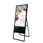 Type pliable de support de plancher de panneau de menu de Signage de Digital de la publicité 3G/4G facultatif