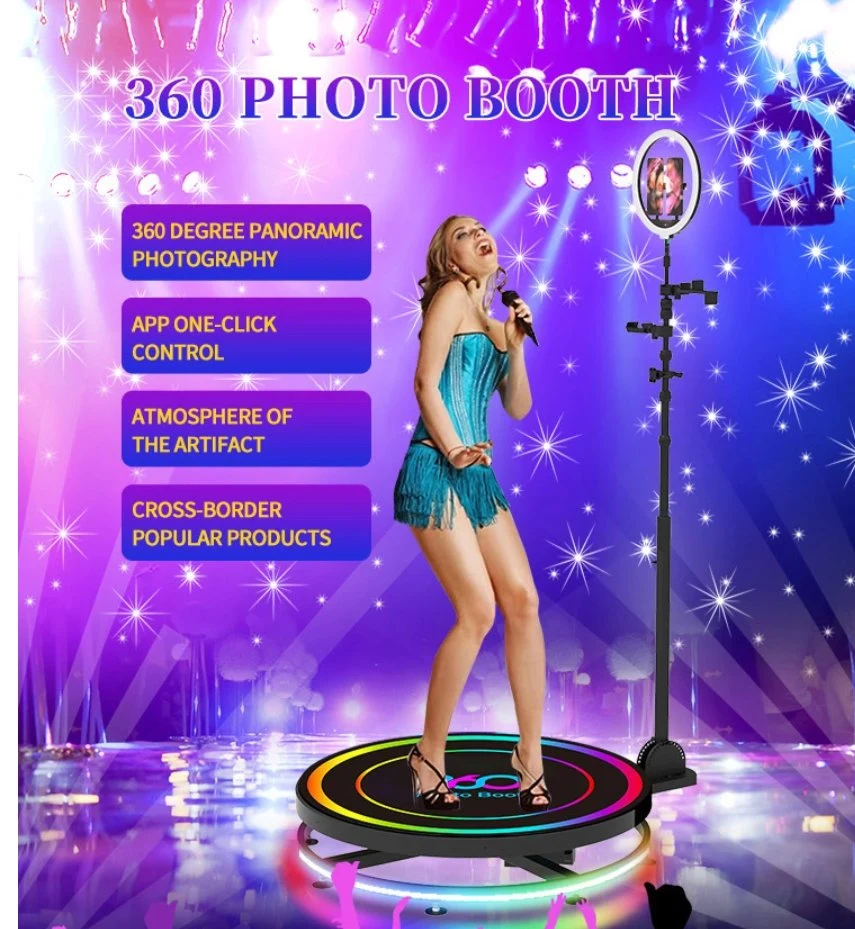 Tablette de cellules d'iPad de caméra de fileur de Topadk 360 Photobooth Selfie pour la partie