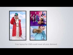 Écran d'affichage à cristaux liquides de caisson lumineux à cadre ultra étroit de 55 pouces 65 pouces