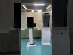 Mini Curved conception d'écran tactile de kiosque de service d'individu de 23,6 pouces commande pour le restaurant d'aliments de préparation rapide