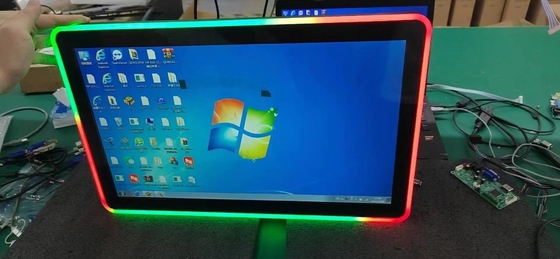 PCAP écran tactile écran LCD de 10,1 pouces à 98 pouces avec intégré des lumières LED colorées pour la machine de jeu