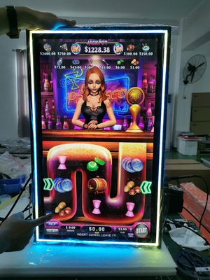 PCAP écran tactile écran LCD de 10,1 pouces à 98 pouces avec intégré des lumières LED colorées pour la machine de jeu