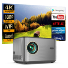 Full HD 1080P 4K Projecteur de cinéma à domicile Smart Android WIFI Vidéo 3D
