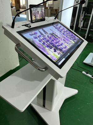 32' Windows Interactive PCAP affichage numérique LCD Lectern Smart double écran AIO Podium de réunion