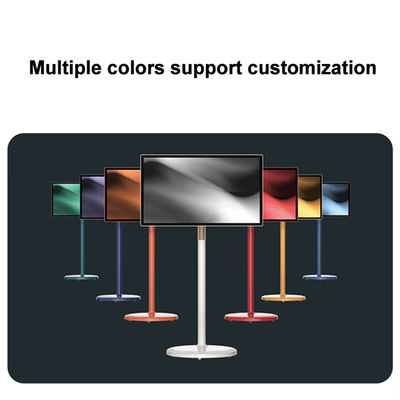 32 pouces Stand Portable Smart Interactive Touch Kiosque mobile sans fil LCD écran tournable