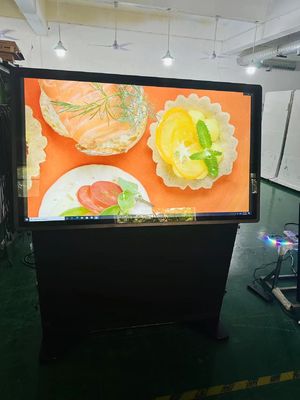 Écran tactile de 55 pouces stand kiosque moniteur LCD Pcap avec ordinateur i7 intégré