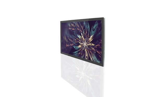 Signalisation numérique murale de 65 pouces 4K Ultra HD avec 4 mm/10 mm de bords et panneau tactile infrarouge