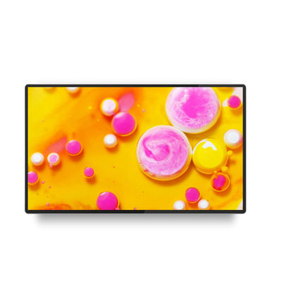 Signalisation numérique murale de 65 pouces 4K Ultra HD avec 4 mm/10 mm de bords et panneau tactile infrarouge