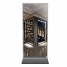 Pouce interactif 4G du kiosque 43 d'affichage à cristaux liquides de miroir magique d'intense luminosité pour le mail
