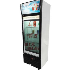 Réfrigérateur transparent commercial d'écran d'affichage à cristaux liquides d'atterrisseur avec le congélateur Media Player simple