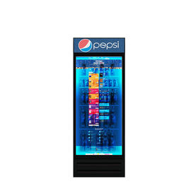 Réfrigérateur transparent commercial d'écran d'affichage à cristaux liquides d'atterrisseur avec le congélateur Media Player simple