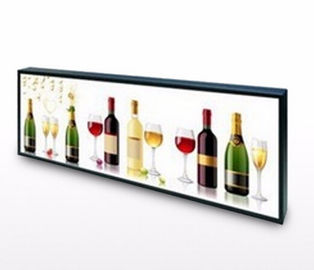 Affichage inclus 29" d'affichage à cristaux liquides étiré par menu de Digital moniteur TFT pour la publicité