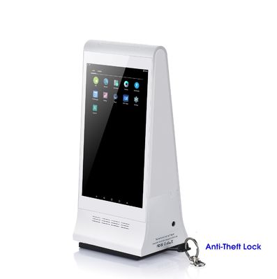 8 pouces Tabletop numérique de commande d'appel affichage écran LCD publicité lecteur avec menu Power Bank