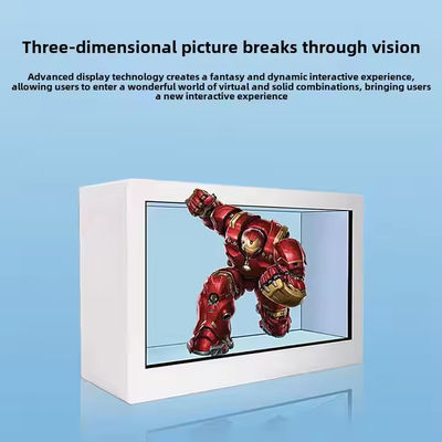 Boîte holographique 3D de 22 pouces vitrine LCD transparente