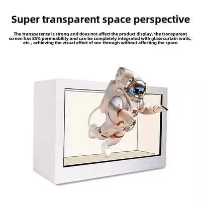 Boîte holographique 3D de 22 pouces vitrine LCD transparente