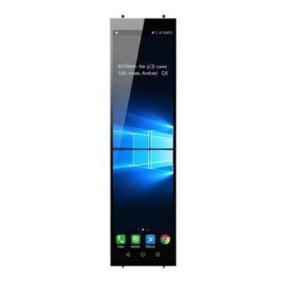 Écran LCD à barre de 88 pouces avec écran tactile infrarouge Android OS pour une installation verticale dans les centres commerciaux
