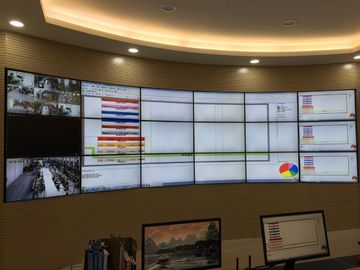 46" a courbé les affichages de mur visuels pour la salle de conférence/centre de surveillance