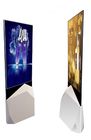 55&quot; kiosque mobile ultra-mince d'intérieur d'écran d'affichage à cristaux liquides de côté de double d'Android de moniteur d'affiche de Signage de QLED Floorstand Digital