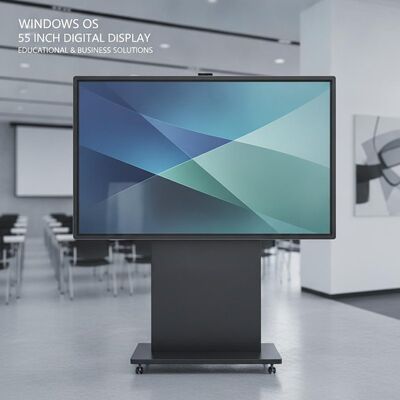 Système d'exploitation Windows Affichage de signalisation numérique de 55 pouces adapté aux établissements d'enseignement et aux environnements professionnels