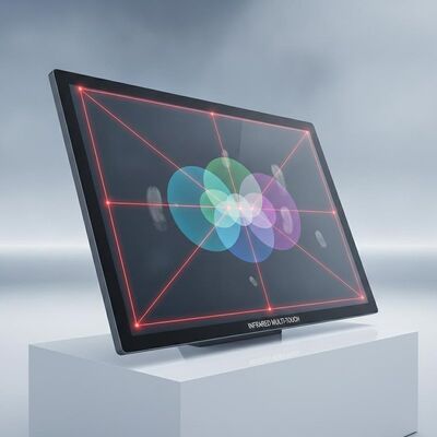 Technologie tactile infrarouge Affichage numérique multi-touch avec angle de vision de 178 degrés et résolution de 1920 x 1080 prenant en charge l'engagement multi-utilisateurs