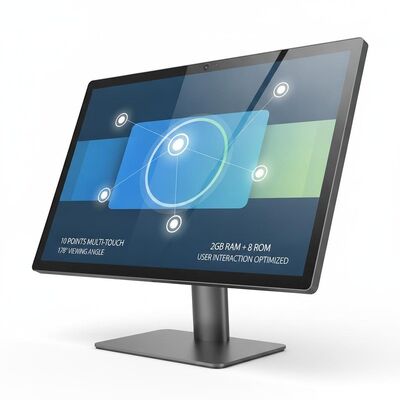 Affichage numérique multi-touch à 10 points comprenant un angle de vision de 178 degrés, 2 Go de RAM et 8 Go de mémoire ROM optimisés pour l'interaction de l'utilisateur