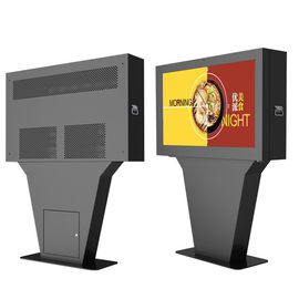 Kiosque extérieur d'écran de paysage du moniteur 65inch 55inch 43inch de clôture du menu TV de Digital de support de plancher