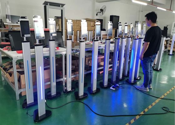 Softw thermique de MIPS de scanner de la température de kiosque de corps humain de reconnaissance des visages de thermomètre de contrôle d'accès de terminal sûr de système
