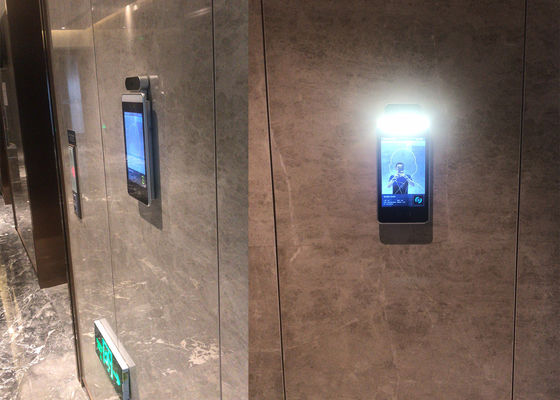Kiosque sûr de la température de système de contrôle d'accès de SCANNER de thermomètre de reconnaissance des visages de LOGICIEL de 2022 de QR de code MIPS de questionare