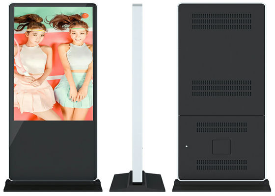 Position du plancher 32inch d'Android 5,1 de verre trempé de kiosque de Signage de Digital