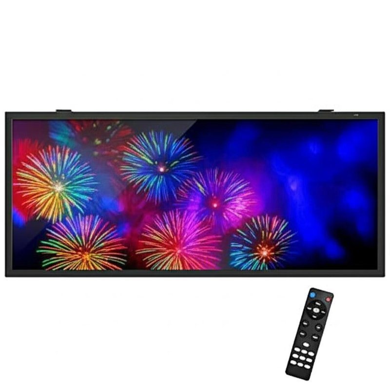 Affiche LCD de bar personnalisée de 88 pouces avec interface USB et télécommande pour l'affichage numérique