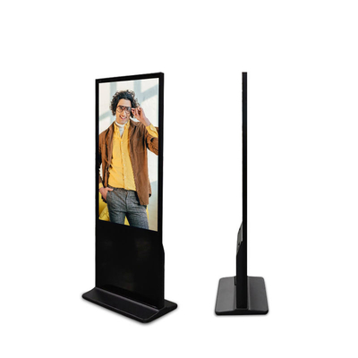 Signage de Digital de kiosque d'écran tactile de position de plancher d'OEM 55inch pour la commande de service d'individu