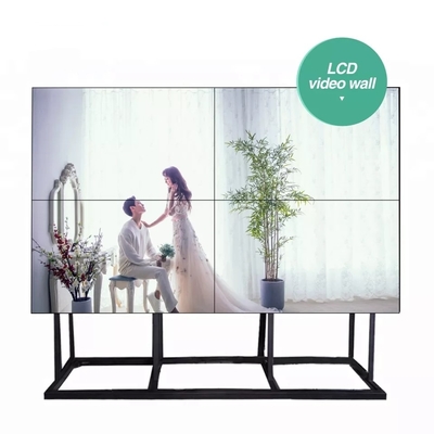 durée de vie visuelle ultra mince de pouce 500cd/M2 de l'écran 55 de mur de l'affichage à cristaux liquides 4x4 longue