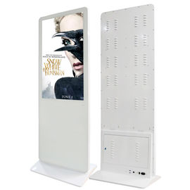 Pouce interactif blanc tout du kiosque 43 d'écran tactile de HD Wifi dans une caisse SPCC en métal