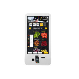 32" 42" kiosque de commande de paiement de service d'individu de nourriture avec le lecteur capacitif de code barres de contact