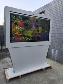 Kiosque extérieur d'écran de paysage du moniteur 65inch 55inch 43inch de clôture du menu TV de Digital de support de plancher