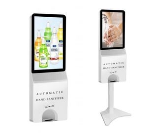 Signage d'intérieur de Digital d'écran tactile d'affichage à cristaux liquides avec le distributeur automatique d'aseptisant de main