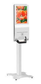 Distributeur infrarouge de désinfectant d'induction de moniteur d'écran tactile de kiosque de 22 pouces