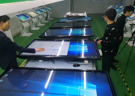 Android 8,0 conseil futé de conférence d'écran tactile de 86 pouces pour la parenthèse de support de plancher d'école 20 points de contact