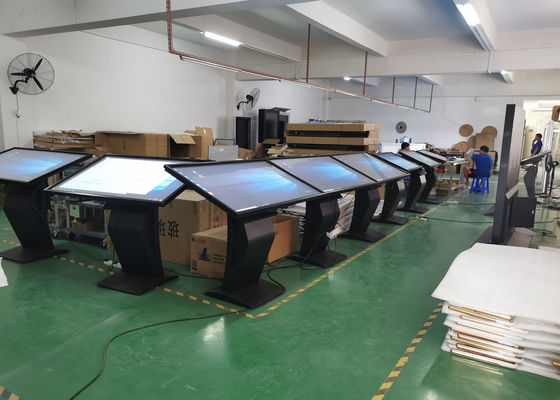 65 support de plancher de joueur d'annonce de kiosque d'écran tactile du moniteur AC100V d'affichage à cristaux liquides de pouce